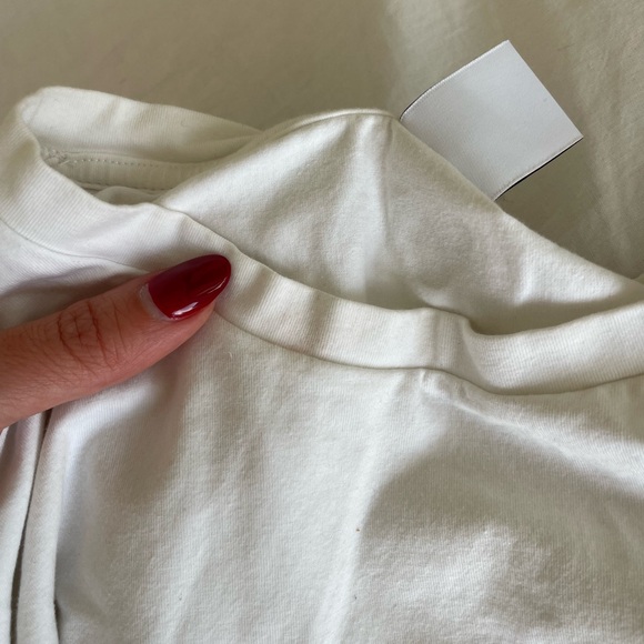 Aritzia | TNA Short Sleeve Crew Neck Cop Tees - Black & White - Picture 9 of 10